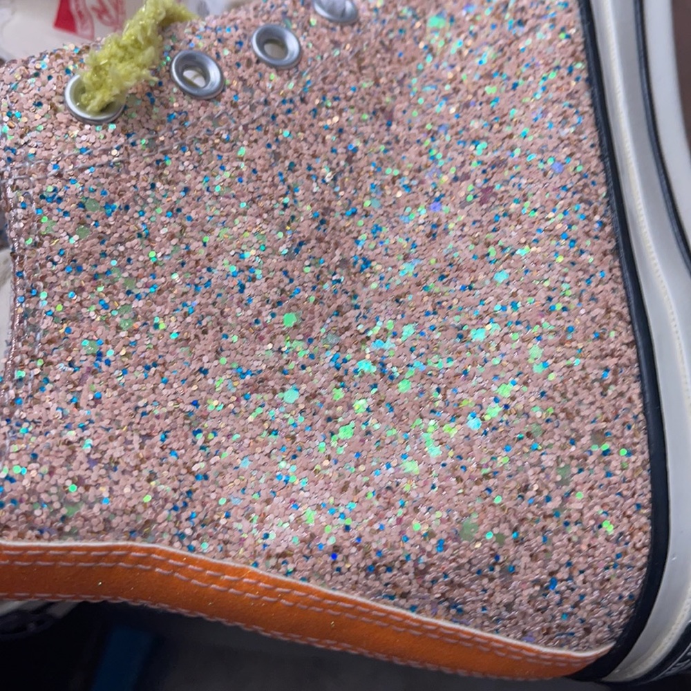 Converse X J.W. Anderson Glitter Hightop Shoes - Picture 13 of 15